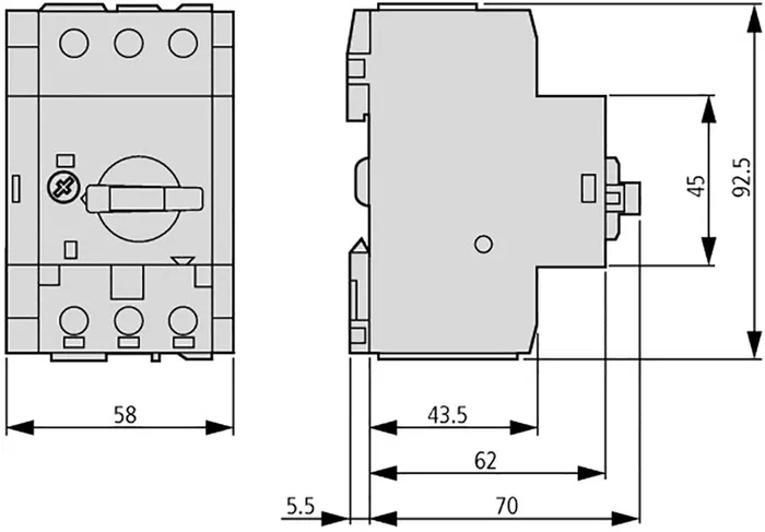 EATON ELECTRIC Interruptor de aislamiento P-SOL20 2 polos 20A