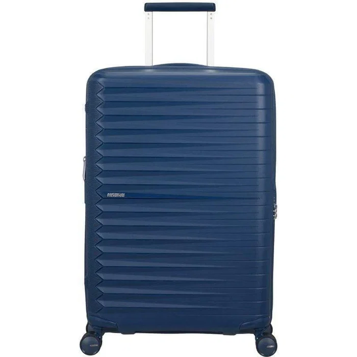 American Tourister Maleta FastForward 68cm Spinner Expansible, 4 Ruedas, Color Azul Marino, Dimensiones 68x46x30cm