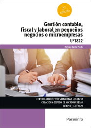 Gestión contable, fiscal y laboral en pequeños negocios o microempresas, Enrique García Prado - PARANINFO
