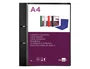 Liderpapel Carpeta de anillas mixtas Negro Opaco DIN A4