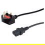 EQUIP 112304 Cable de Corriente IEC C13 a BS 1363 Macho/Hembra Negro 10m