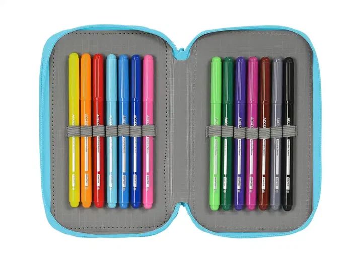 Safta Plumier Triple Blackfit8 Cool 37 Pcs
