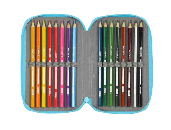 Safta Plumier Triple Blackfit8 Cool 37 Pcs
