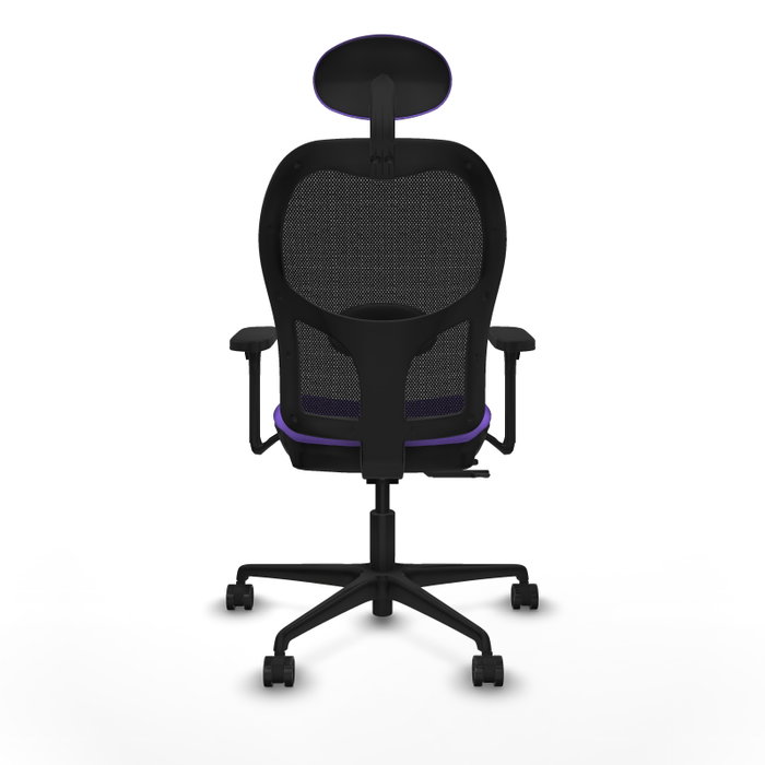 PIQUERAS Y CRESPO Silla de oficina Jorquera con mecanismo Sincro/Traslack, Lila y Negro