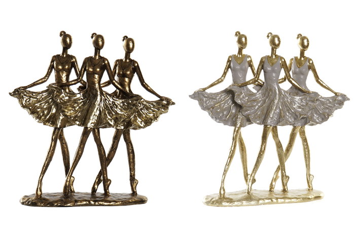DKD Home Decor Figura de Resina Bailarinas Surtidas 29x9x30,5 cm DKD Home Decor Figura de Resina Bailarinas Surtidas 29x9x30,5 cm