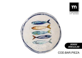 La Mediterranea Plato de Postre Peixe Brillo Ø20 cm (12 Unidades) Ax/sku/B1ED9MQLZ2/ean13/8435476274426