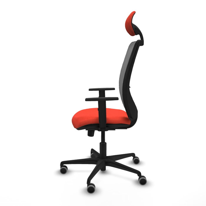 PIQUERAS Y CRESPO Silla de oficina Zulema con mecanismo Sincro, Naranja oscuro y Gris PIQUERAS Y CRESPO Silla de oficina Zulema con mecanismo Sincro, Naranja oscuro y Gris