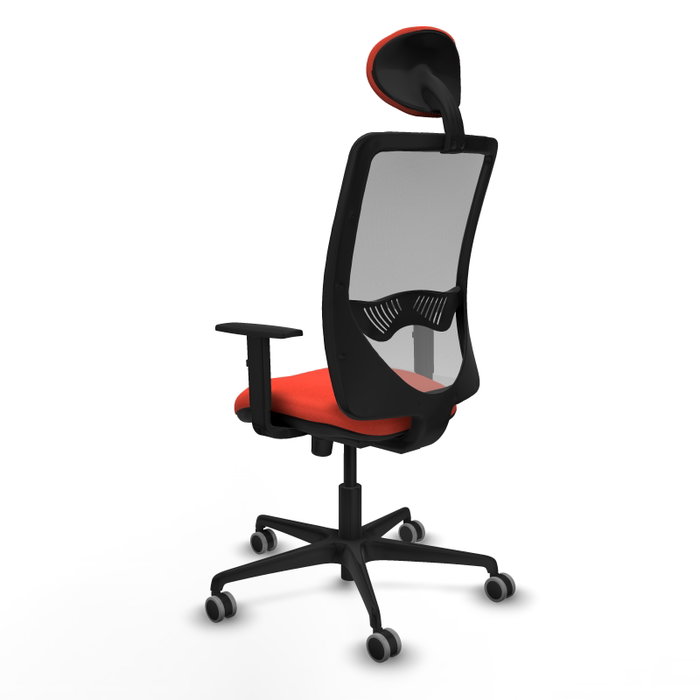 PIQUERAS Y CRESPO Silla de oficina Zulema con mecanismo Sincro, Naranja oscuro y Gris PIQUERAS Y CRESPO Silla de oficina Zulema con mecanismo Sincro, Naranja oscuro y Gris