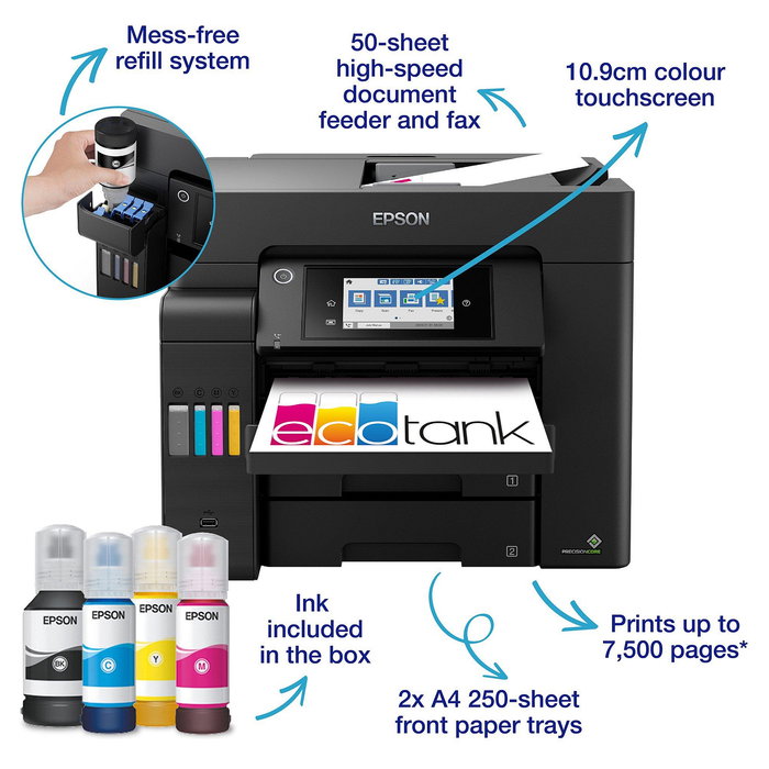 Epson ET-5805 Impresora Inyección de Tinta Color A4 Epson ET-5805 Impresora Inyección de Tinta Color A4
