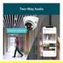 TP-LINK VIGI C450 Cámara de Vigilancia Exterior con Lente 4mm, Blanco, 4MP, IP67, Detección Inteligente