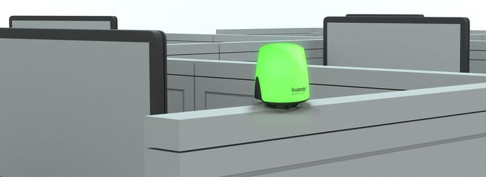 Kuando Busylight Omega LED con Altavoz Integrado y Alerta Visual, USB, Cable de 3m para Microsoft Lync/SfB, Cisco Jabber y Plataformas UC