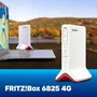 FRITZ!Box 6825 4G Edition International - Router de Sobremesa 4G LTE con Wi-Fi 6 (802.11ax) 600 Mbps, Banda Única 2.4 GHz, 1x Gigabit Ethernet, NanoSIM, Blanco