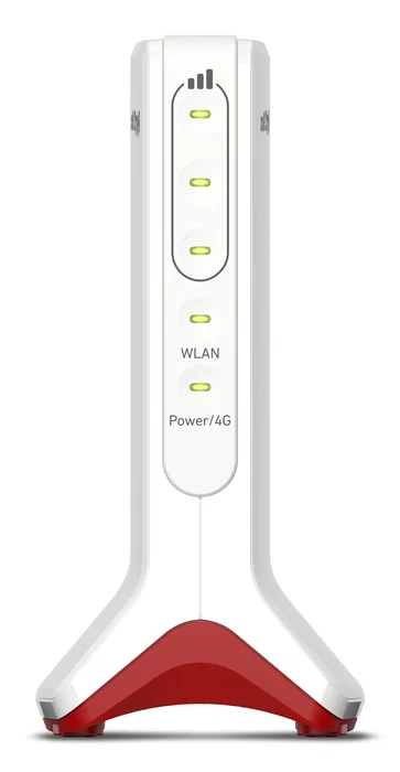 FRITZ!Box 6825 4G Edition International - Router de Sobremesa 4G LTE con Wi-Fi 6 (802.11ax) 600 Mbps, Banda Única 2.4 GHz, 1x Gigabit Ethernet, NanoSIM, Blanco