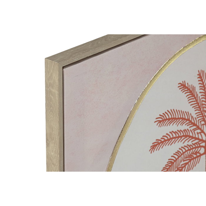 DKD Home Decor Cuadro Lienzo Palmeras 3D Set de 2 Unidades