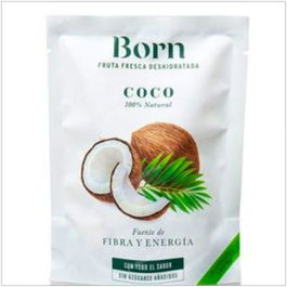 BORN Coco Deshidratado 40Gr Eco Fruta Natural Vegana Sin Gluten Fuente de Fibra y Energía