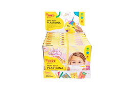 Plastilina Jovi Pintar Con Plastilina Kit Cool Candy Expositor De 6 (Contenido Kit: 8 Pastillas Plastilina De 50G+Laminas+1 Marco+3 Moldeadores+Rodillo)