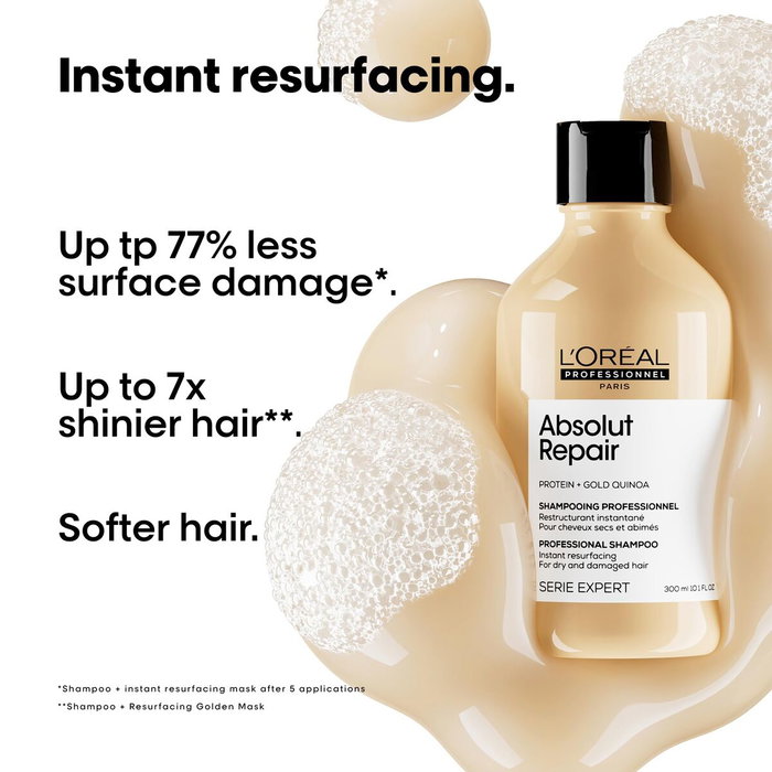 L'Oréal Professionnel Série Expert Absolut Repair Gold Quinoa & Protein Shampoo 300ml L'Oréal Professionnel Série Expert Absolut Repair Gold Quinoa & Protein Shampoo 300ml