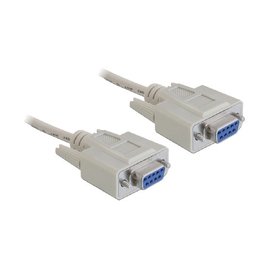 DeLOCK Cable serie RS-232 D-Sub 9 DB-9 a DB-9 Null Modem 1,8 m