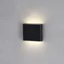 Aplique LED Medford 2x3W Negro Exterior Interior Aluminio COB 6W 600 Lúmenes