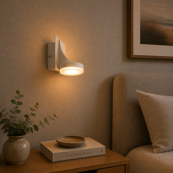Mia Aplique LED Pared 5W 425Lm 4200K Blanco 40.000H Ref HO-WL-101-5W-W-W Mia Aplique LED Pared 5W 425Lm 4200K Blanco 40.000H Ref HO-WL-101-5W-W-W