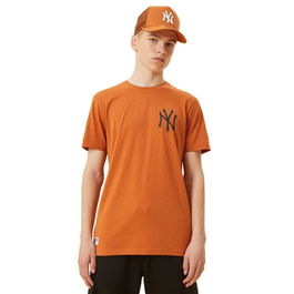 Camiseta de Manga Corta Hombre New Era 12893145 Marrón (S)