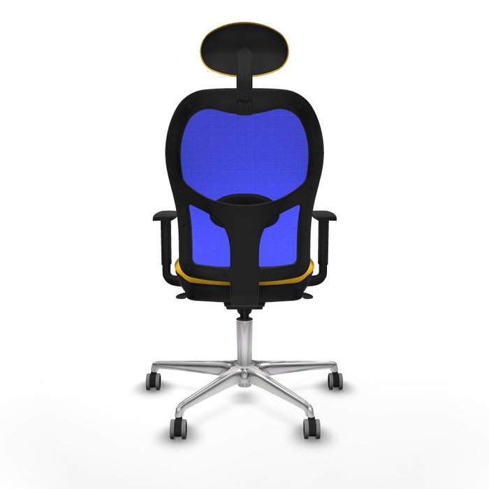 PIQUERAS Y CRESPO Silla de oficina Jorquera con mecanismo Sincro, Amarillo y Azul PIQUERAS Y CRESPO Silla de oficina Jorquera con mecanismo Sincro, Amarillo y Azul