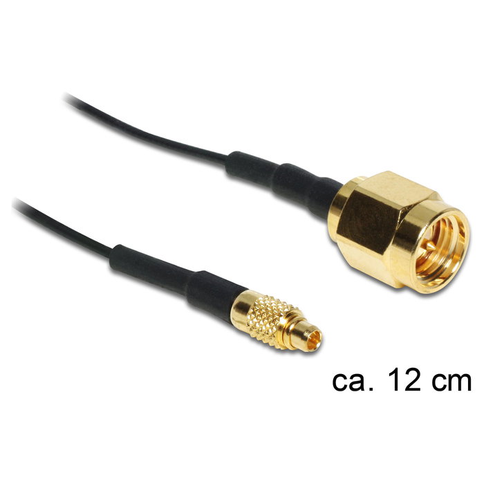 DeLOCK 88471 Cable coaxial con conectores MMCX a SMA de 120 mm DeLOCK 88471 Cable coaxial con conectores MMCX a SMA de 120 mm