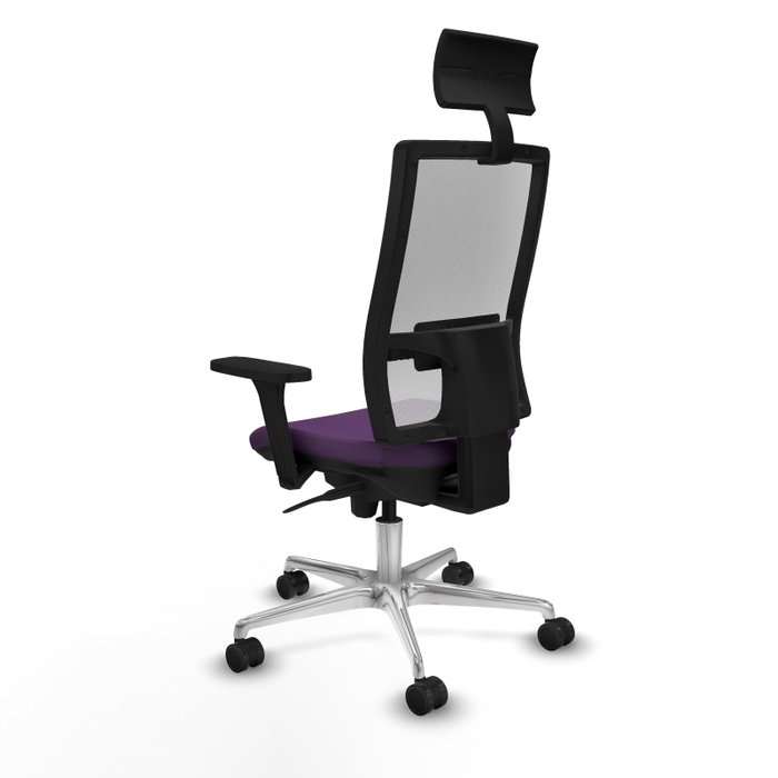 PIQUERAS Y CRESPO Silla de oficina Horna con mecanismo Sincro, Morado y Blanco PIQUERAS Y CRESPO Silla de oficina Horna con mecanismo Sincro, Morado y Blanco