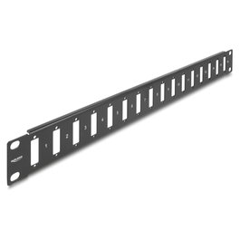 DeLOCK Panel de 19″ para adaptador con conexión de tornillo 16 puertos negro