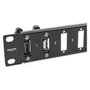 DeLOCK Panel de 19″ para adaptador con conexión de tornillo 16 puertos negro