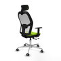 PIQUERAS Y CRESPO Silla de oficina Jorquera Sincro/Traslack Pistacho y Blanco