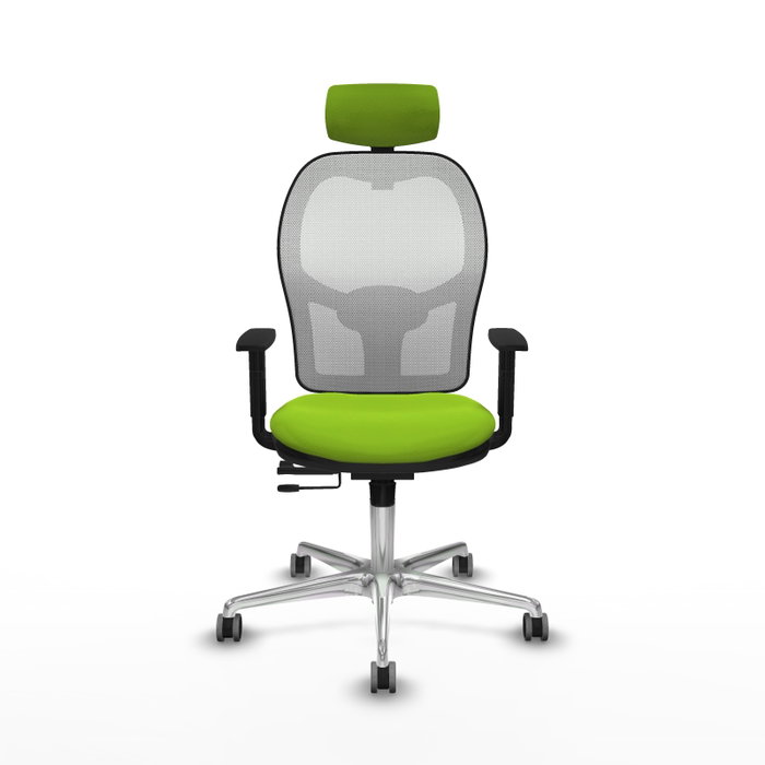 PIQUERAS Y CRESPO Silla de oficina Jorquera Sincro/Traslack Pistacho y Blanco