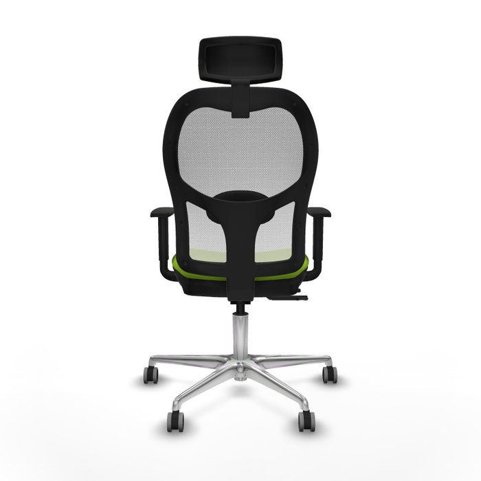 PIQUERAS Y CRESPO Silla de oficina Jorquera Sincro/Traslack Pistacho y Blanco