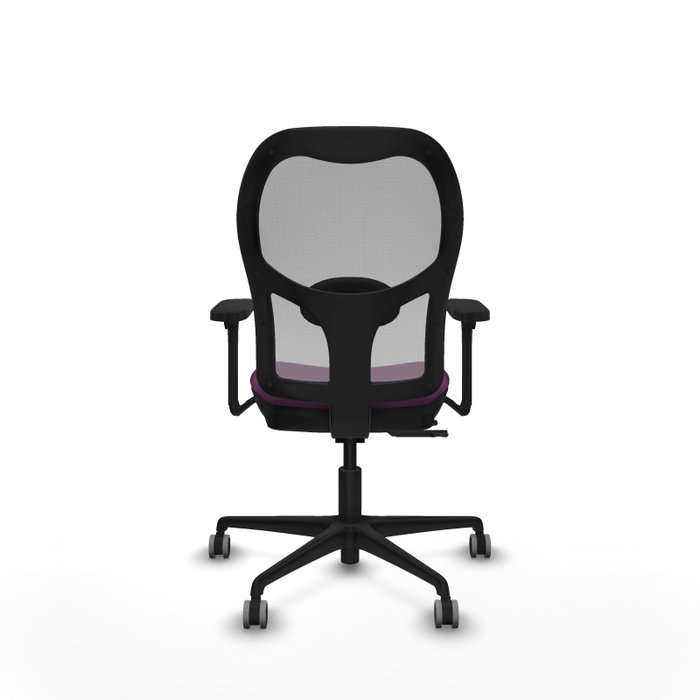 PIQUERAS Y CRESPO Silla de oficina Jorquera con mecanismo Sincro/Traslack, Morado y Gris
