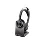 HP Poly Voyager Focus 2 UC Negro con Base de Carga y Adaptador USB-C/A