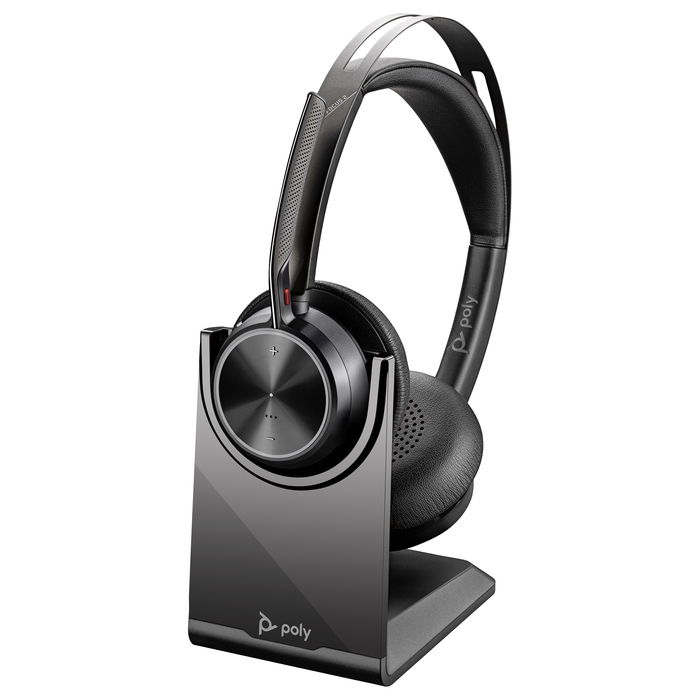 Plantronics/Poly Voyager Focus 2 Auricular con Base de Carga, Negro - 9T9J5AA#AC3