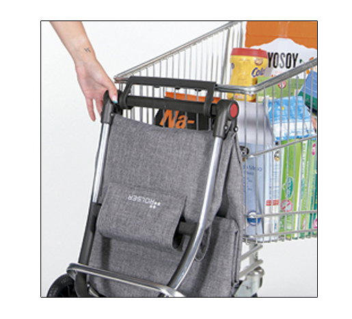 ROLSER Carro de compra Logic DOS+2 PACK MF PLEGABLE Marengo