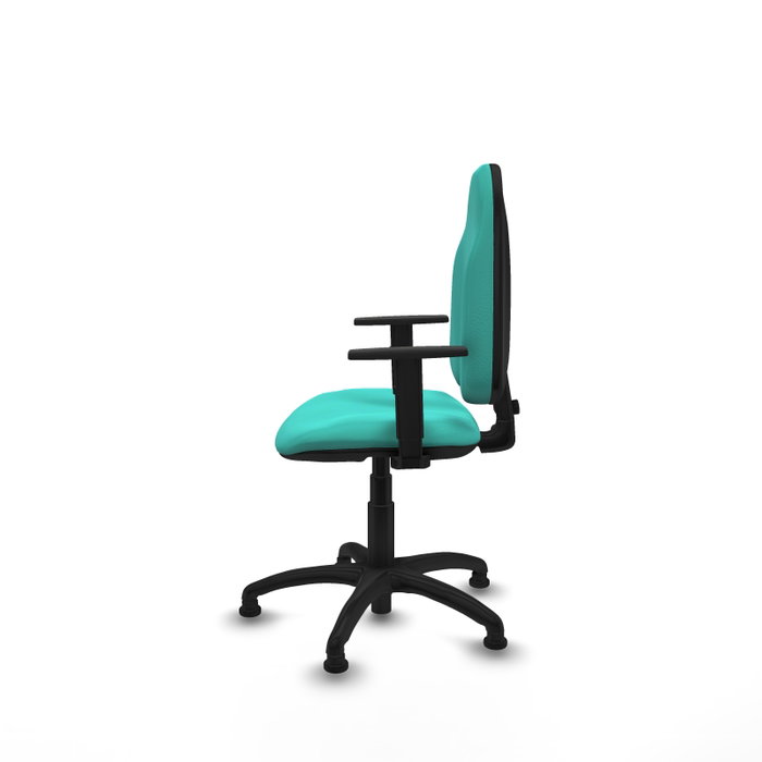 PIQUERAS Y CRESPO Silla de oficina Algarra Turquesa con Brazos 1D