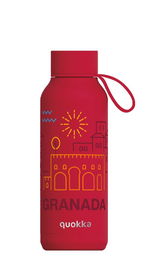 QUOKKA BOTELLA TERMO 510ML CHERRY RED GRANADA LOVE CUSTOM