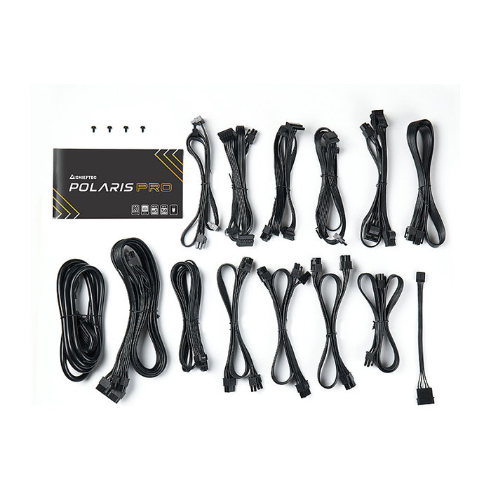 Chieftec Polaris PRO 1300W 80 Plus Platinum, Fuente de Alimentación ATX 3.0 Modular, Negro