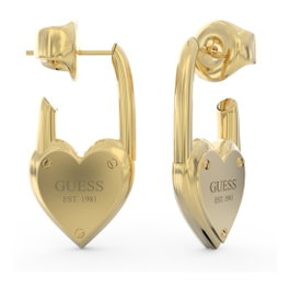 Guess JUBE04214JWYGT-U Pendientes Dorados de Acero Inoxidable