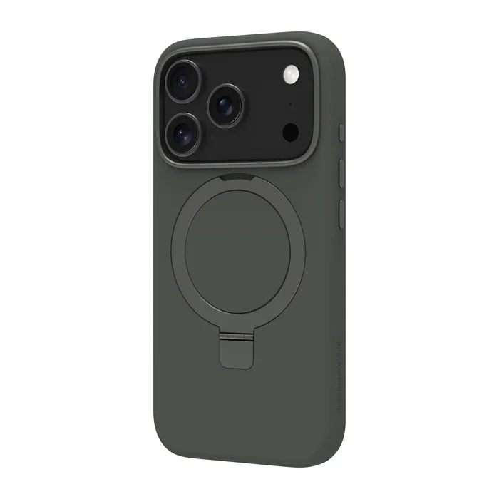 Dbramante1928 Roskilde MS Kick ICON funda para Apple iPhone 17 Pro, Verde, con MagSafe, Soporte y Protección contra caídas