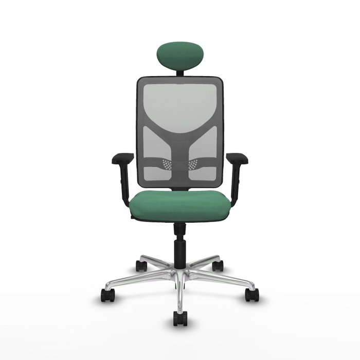 PIQUERAS Y CRESPO Silla de oficina Motilla con Mecanismo Sincro, Verde esmeralda y Gris PIQUERAS Y CRESPO Silla de oficina Motilla con Mecanismo Sincro, Verde esmeralda y Gris