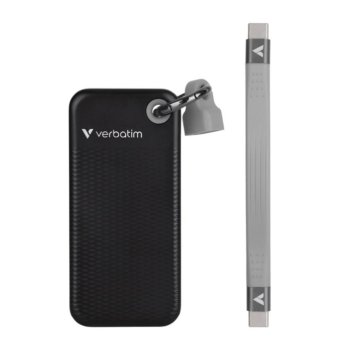Verbatim Pocket SSD USB 3.2 Gen 2 1TB Negro/Gris