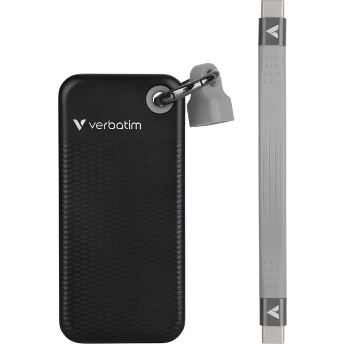 Verbatim Disco SSD externo Pocket de 1 TB, negro/gris - VER1730076001784