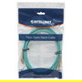 Intellinet 750868 Cable Fibra Óptica LC/LC OM3 Multimodo 1m, Color Aguamarina, Duplex Completo, LSZH, 50/125 µm