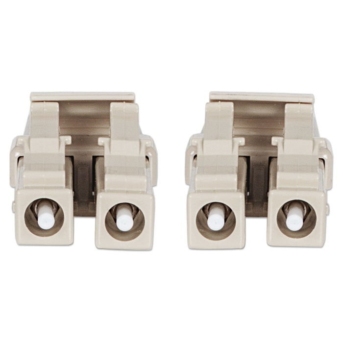 Intellinet 750868 Cable Fibra Óptica LC/LC OM3 Multimodo 1m, Color Aguamarina, Duplex Completo, LSZH, 50/125 µm