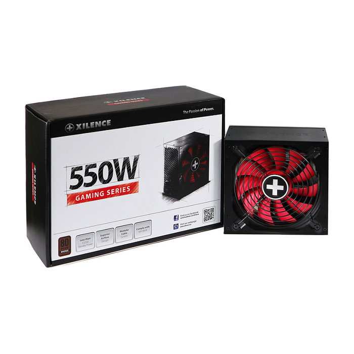 Xilence Performance A+ XN215 Fuente de Alimentación 550W 80 PLUS Bronze Negro ATX No Modular
