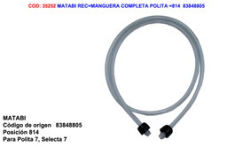 MATABI Manguera completa para recambio de pulverizador