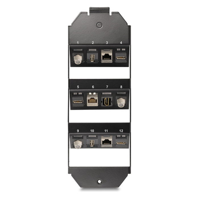 DeLOCK Montaje Keystone de 12 puertos para tanque de piso 88063